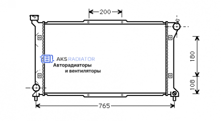 Радиатор охлаждения AKS 722036R